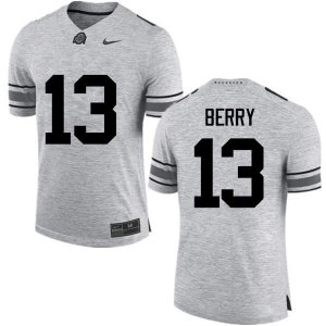 NCAA Ohio State Buckeyes Men's #13 Rashod Berry Gray Nike Football College Jersey RSZ2545BS